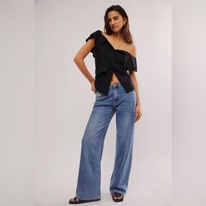 Free People X OneTeaspoon Jackson Wide-Leg Jeans